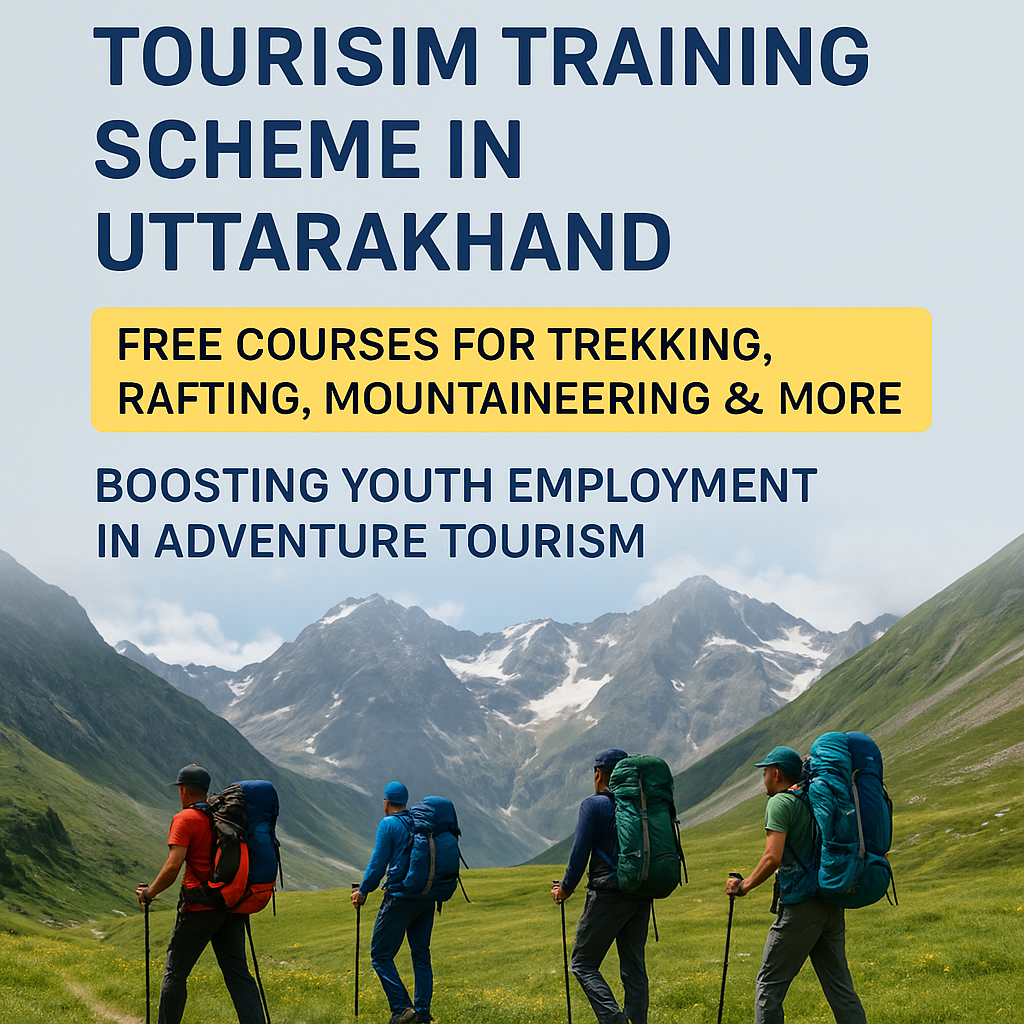 Free adventure tourism courses in Uttarakhand for trekking training